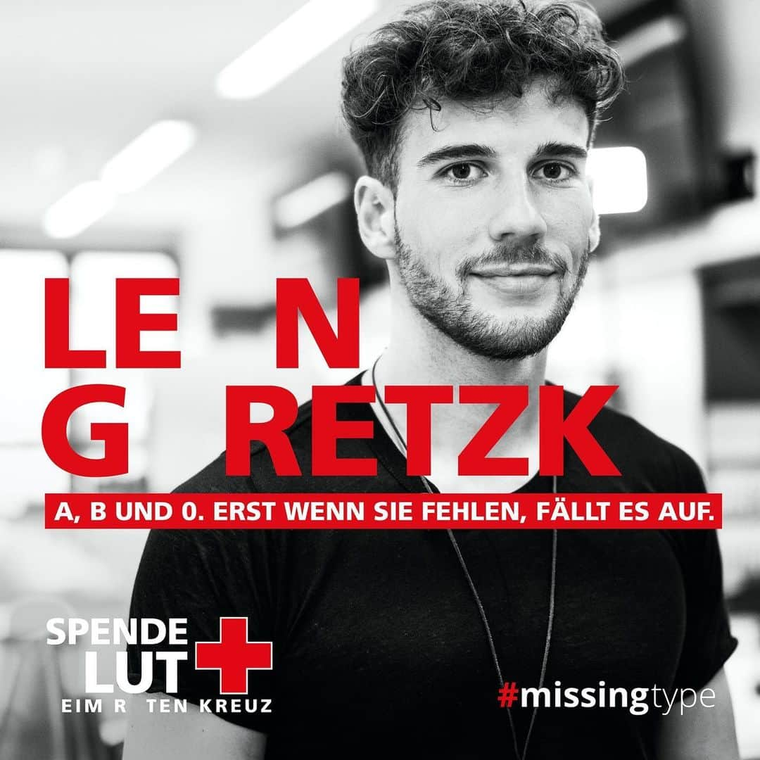 レオン・ゴレツカさんのインスタグラム写真 - (レオン・ゴレツカInstagram)「Mit Blut spenden, Mut spenden: In Zeiten von #Corona sind Blutspenden lebensnotwendig. Helft mit und spendet Blut. @DRKblutspende」3月18日 0時12分 - leon_goretzka
