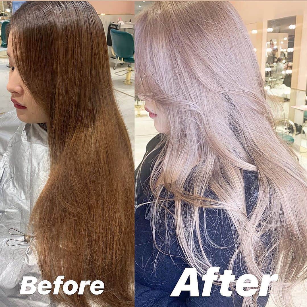 原涼香のインスタグラム：「【 𝗪𝗵𝗶𝘁𝗲 𝗯𝗹𝗼𝗻𝗱 🤍✨ 】 レイヤーカットと合わせて一気に韓国人🇰🇷❣️ ㅤㅤㅤㅤㅤㅤㅤㅤㅤㅤㅤㅤㅤ menu ✔︎ ケアブリーチ2〜3 ✔︎ 韓国式レイヤーカット ✔︎ プレミアムカラー ㅤㅤㅤㅤㅤㅤㅤㅤㅤㅤㅤㅤㅤ」