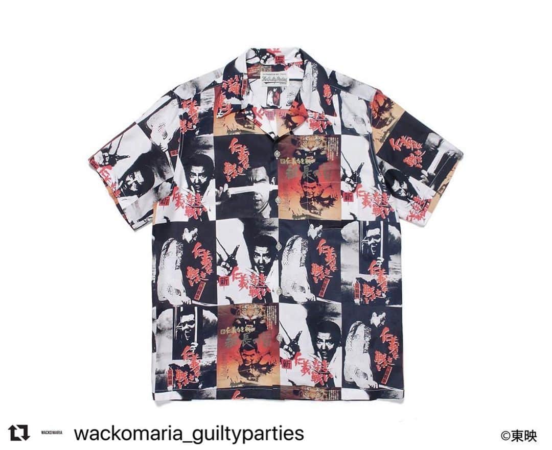 Daizo Yoshiokaのインスタグラム：「3.20(Fri) Release  #Repost @wackomaria_guiltyparties with @make_repost ・・・ 仁義なき戦い / WACKO MARIA 20/03/2020 #仁義なき戦い #battleswithouthonorandhumanity  #wackomaria #guiltyparties」