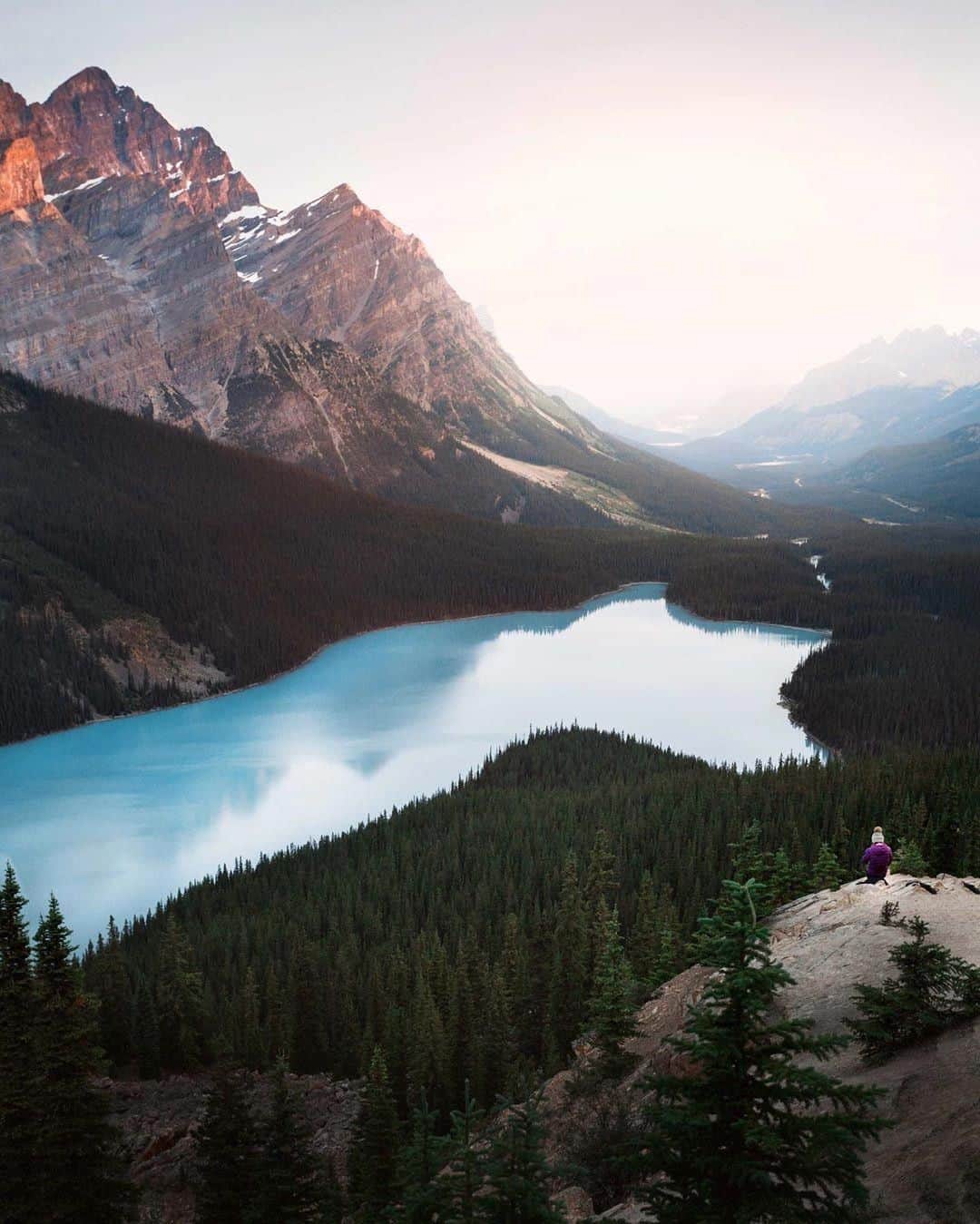 Discover Earthさんのインスタグラム写真 - (Discover EarthInstagram)「"On our way in the direction of Peyto Lake, we saw this view on the side of the road." 🏔🇨🇦 #DiscoverCanada  Photo 2 is Peyto Lake.  Photos by @timphilippus ft. @tim_l4nge」3月18日 21時40分 - discoverearth