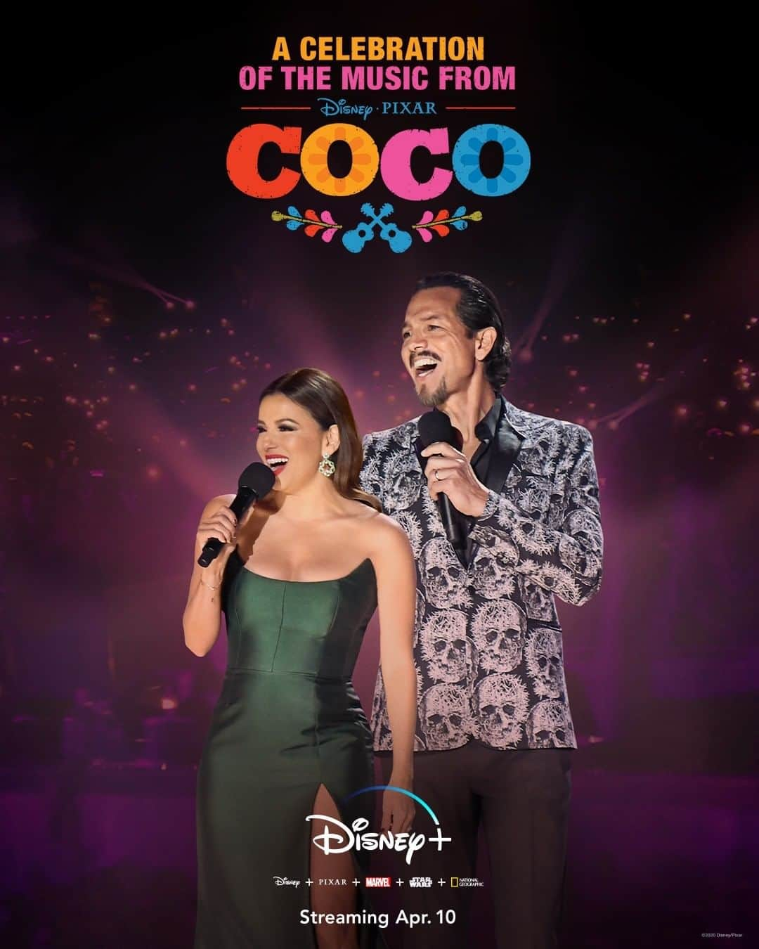 Disneyさんのインスタグラム写真 - (DisneyInstagram)「Eva Longoria and Benjamin Bratt bring you... A Celebration of the Music from Coco, streaming April 10 on #DisneyPlus.」3月19日 1時02分 - disney