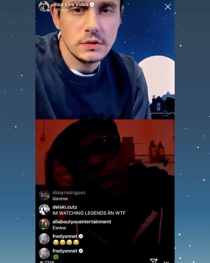 ジョン・メイヤーのインスタグラム：「Dave Chappelle joined me on last night’s @currentmood and offered compelling insight as to why people stock up on toilet paper during times of crisis.」