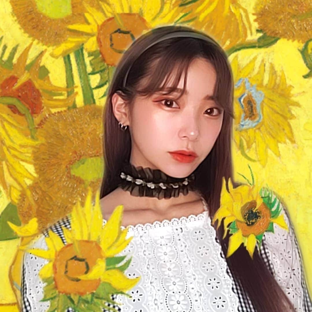 のインスタグラム：「花や植物が周りにあると心が豊かになる気がする😊💕 私の好きなひまわりの絵画がデザインされてる期間限定商品は ファン・ゴッホとBOTANISTのコラボレーション。 これは大切にしたいボトルデザイン🤫  この、ひまわりの絵画のように爽やかなサンフラワーとオレンジの香りが太陽を浴びたときの心地よさに似ていて好き…😚💕 #BOTANIST#ボタニスト#botanicalbeauty #creativity#ゴッホ#vangogh#限定品#pr#mam氏コスメ#ヘアケア」