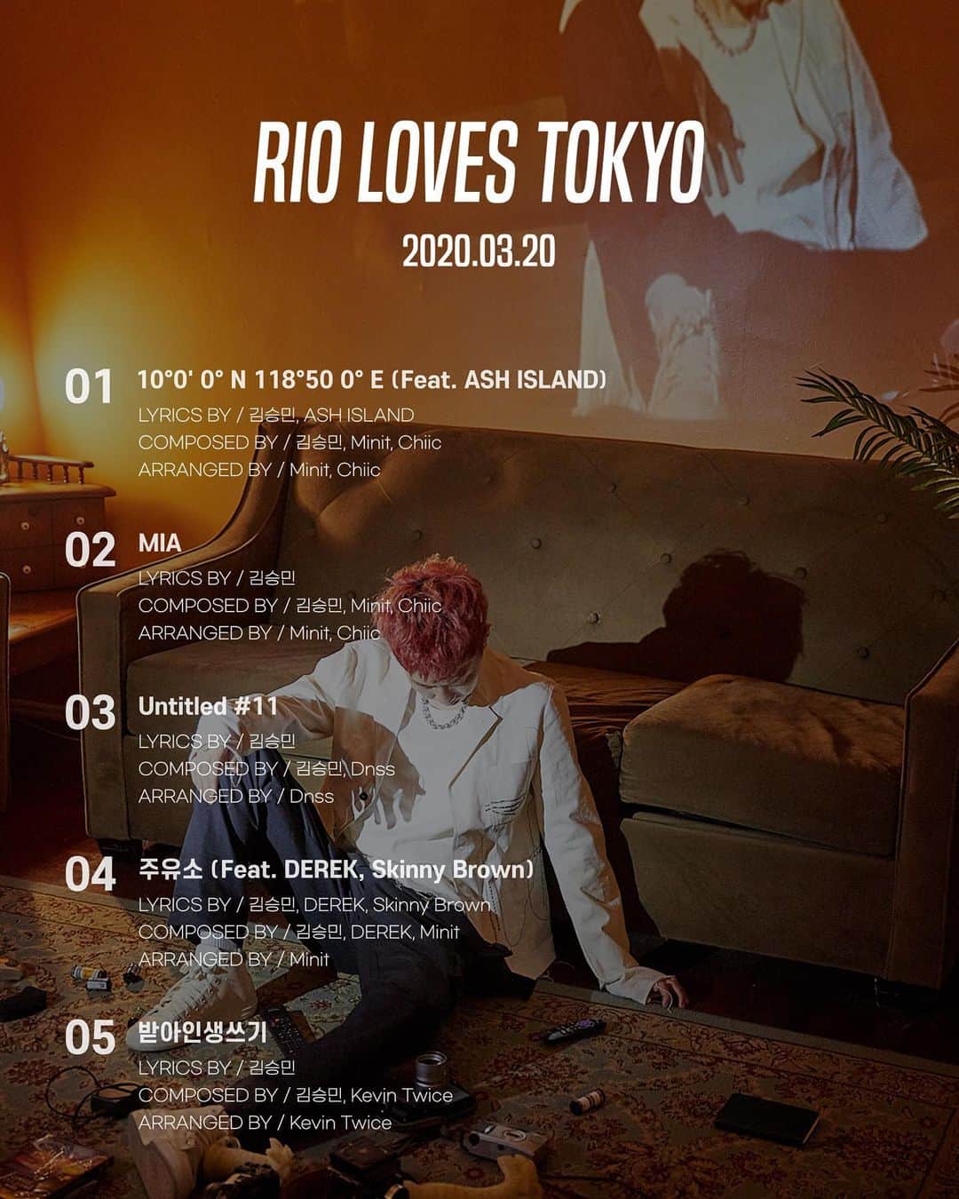 キム・スンミンのインスタグラム：「The 1st LP [Rio Loves Tokyo Part.1]  2020.03.20 6PM (KST)」