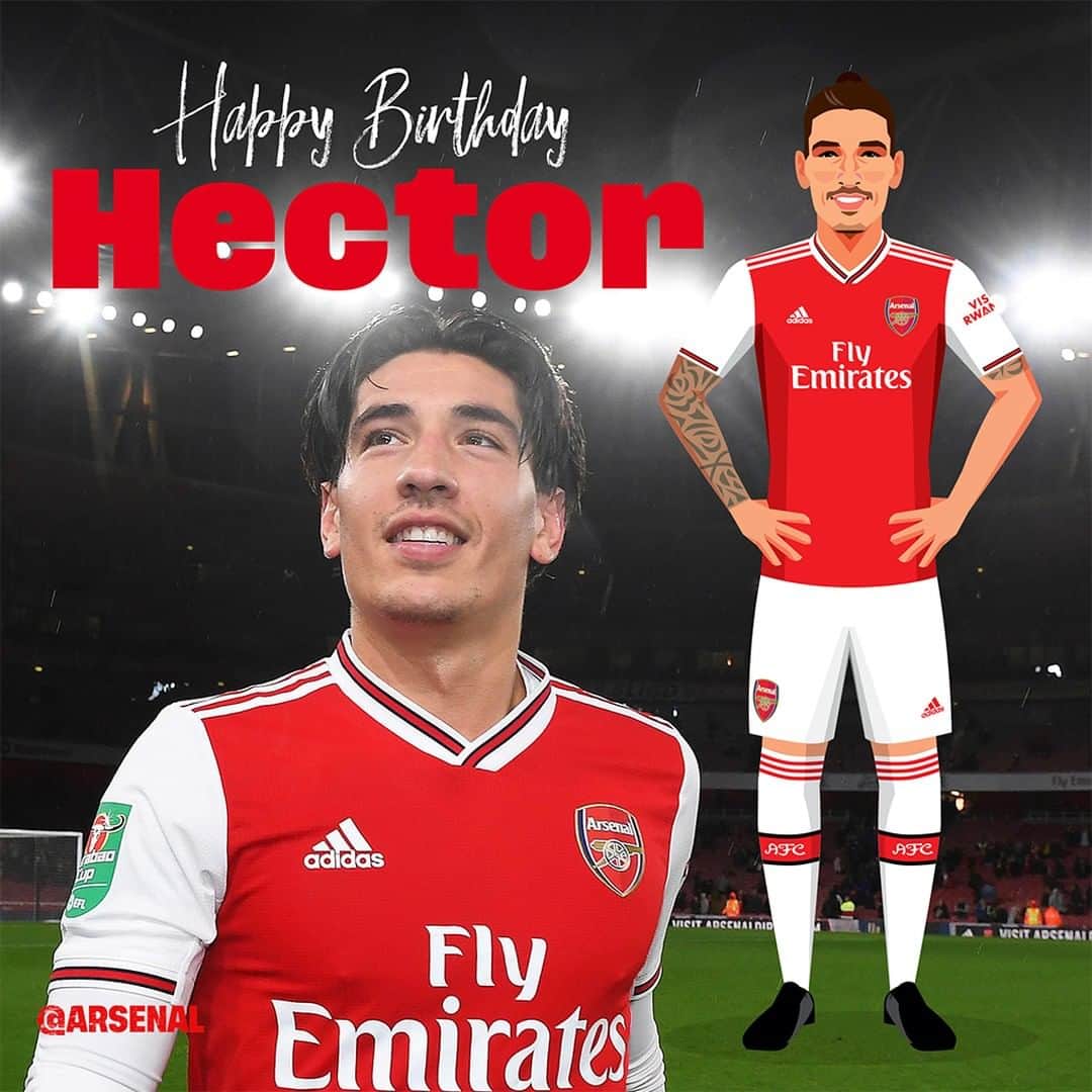 アーセナルFCさんのインスタグラム写真 - (アーセナルFCInstagram)「Happy birthday, Hector! 🎂🎈⁠ ⁠ #Arsenal #Bellerin #Spain」3月19日 16時00分 - arsenal