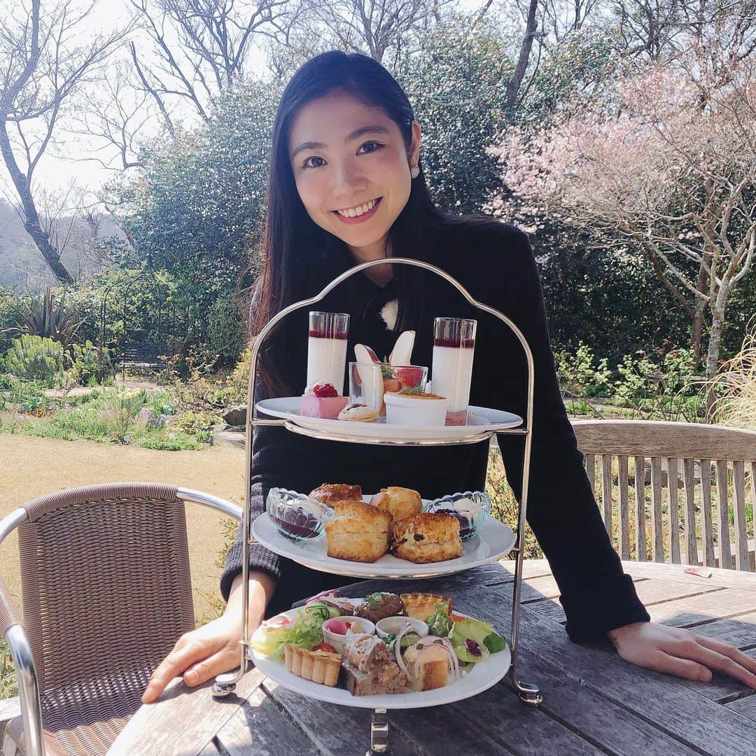 原アンナさんのインスタグラム写真 - (原アンナInstagram)「可愛い💕美味しい🍴幸せ😍 . #浄妙寺　#アフタヌーンティー #鎌倉 #かながわらく楽ウォーキング　#原アンナ」3月19日 12時37分 - annahara821