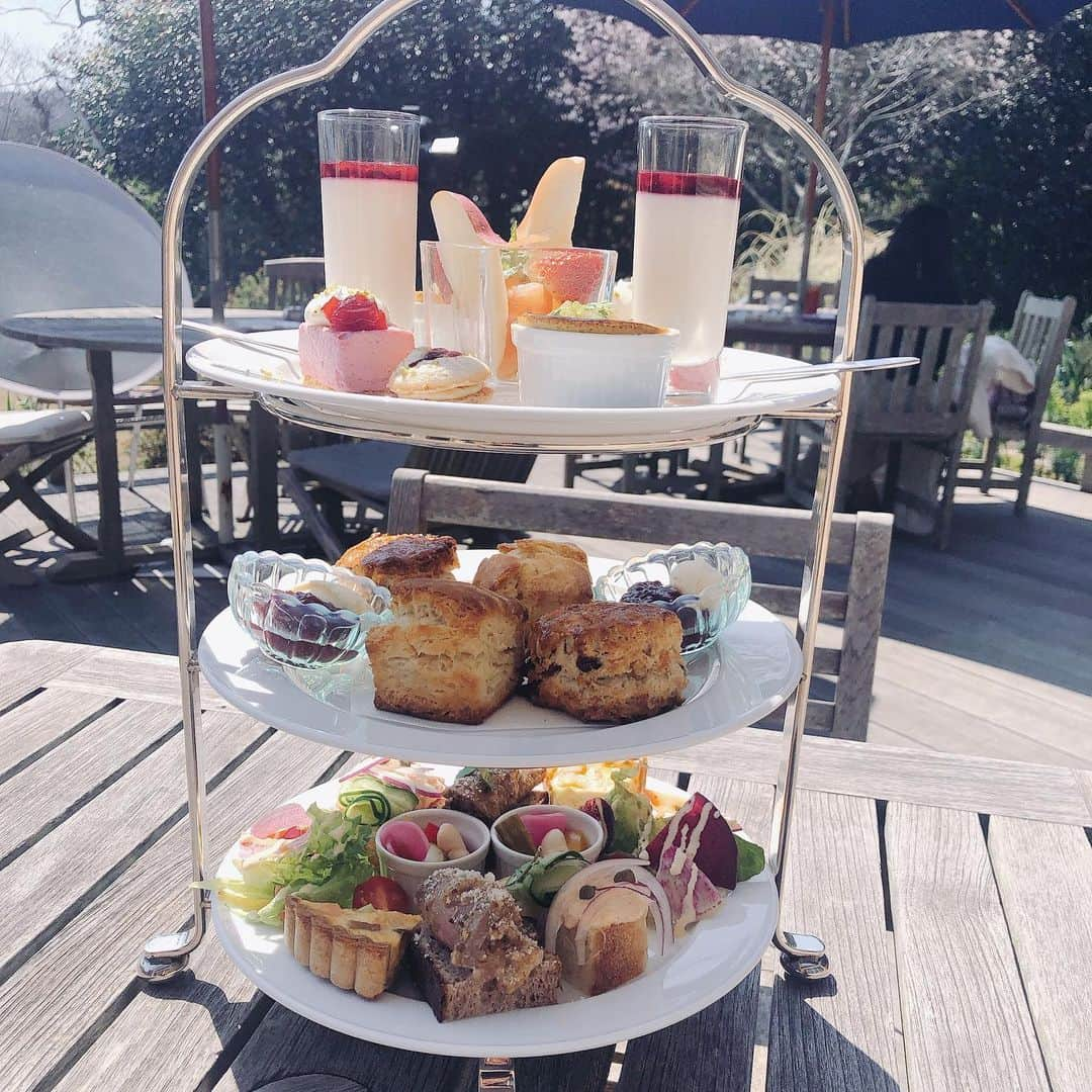 原アンナさんのインスタグラム写真 - (原アンナInstagram)「可愛い💕美味しい🍴幸せ😍 . #浄妙寺　#アフタヌーンティー #鎌倉 #かながわらく楽ウォーキング　#原アンナ」3月19日 12時37分 - annahara821