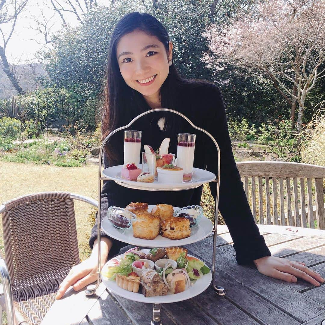 原アンナさんのインスタグラム写真 - (原アンナInstagram)「可愛い💕美味しい🍴幸せ😍 . #浄妙寺　#アフタヌーンティー #鎌倉 #かながわらく楽ウォーキング　#原アンナ」3月19日 12時37分 - annahara821