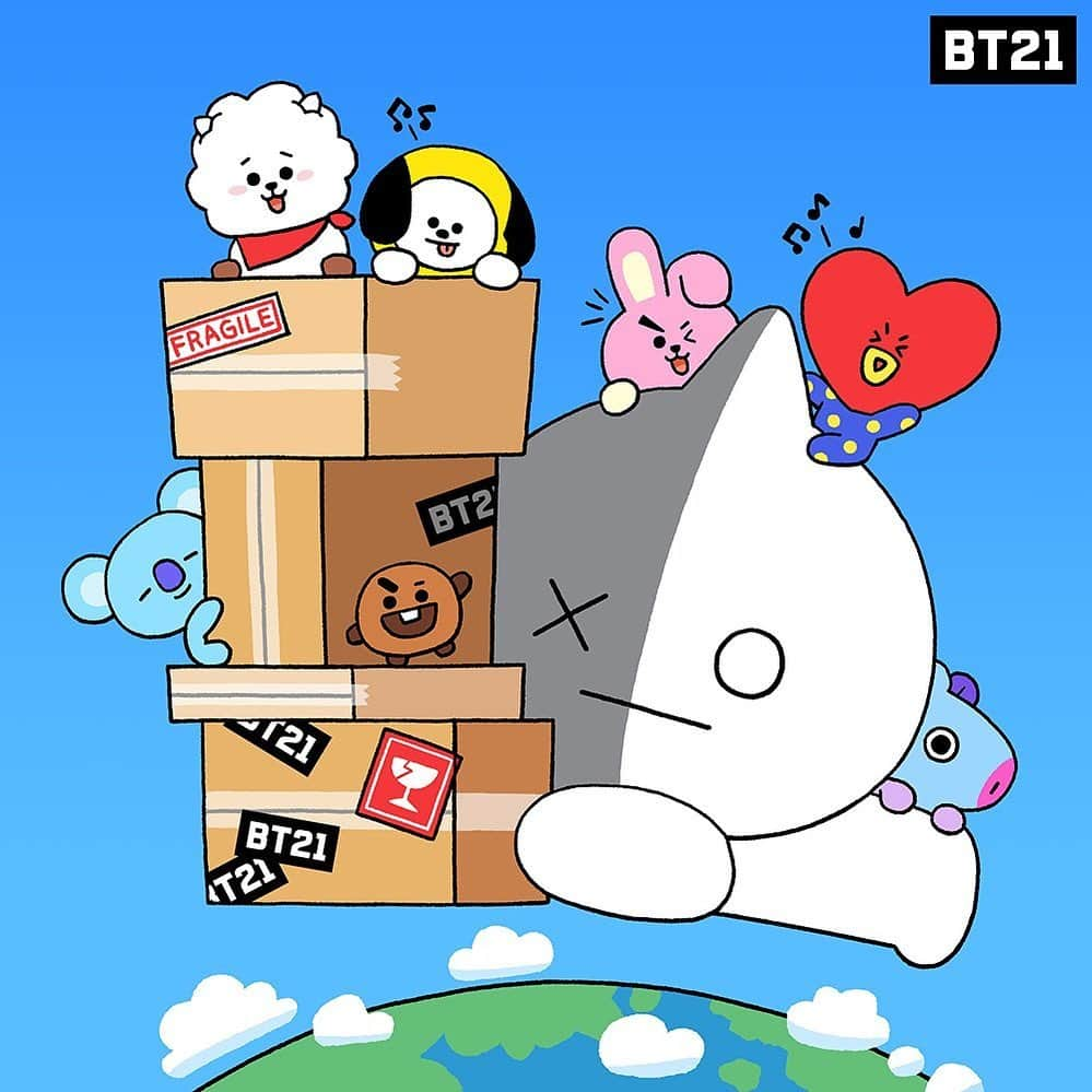 BT21 Stars of tomorrow, UNIVERSTAR!のインスタグラム