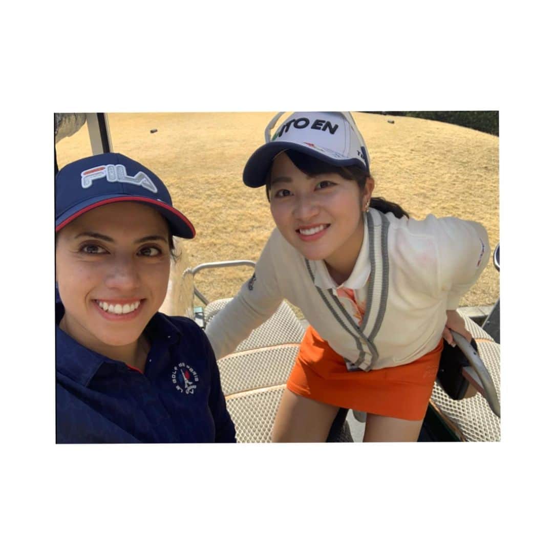 田辺ひかりのインスタグラム：「☼ すたーい  #ゴルフ日和」