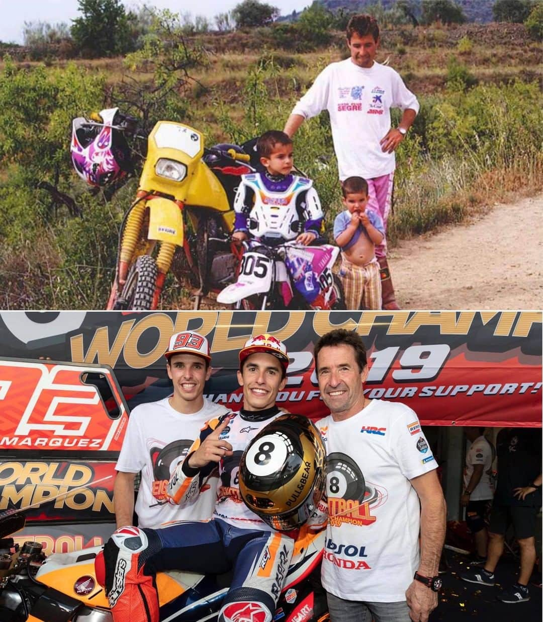 MotoGPさんのインスタグラム写真 - (MotoGPInstagram)「Everything changes except the support! 🙌 @marcmarquez93 and @alexmarquez73 celebrate Father's Day in Spain today by looking back on some good memories with their Dad! ✨ #MM93 #AM73 #MotoGP #Motorcycle #Racing」3月19日 21時49分 - motogp