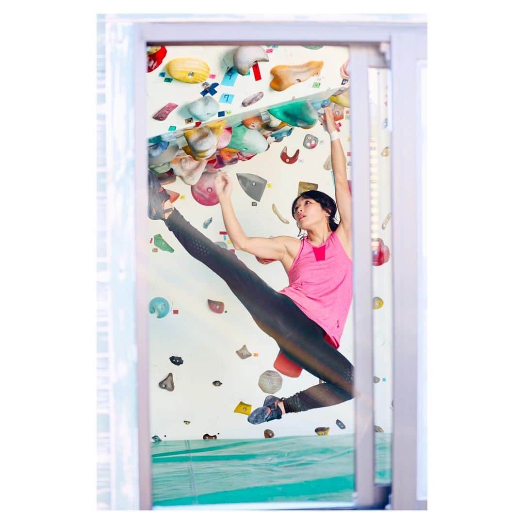 小林由佳のインスタグラム：「climb inside, disinfection from inside of body (by beer)🍺 ・ That's my way😋 ・ @mammut_japan  @unparallelup」