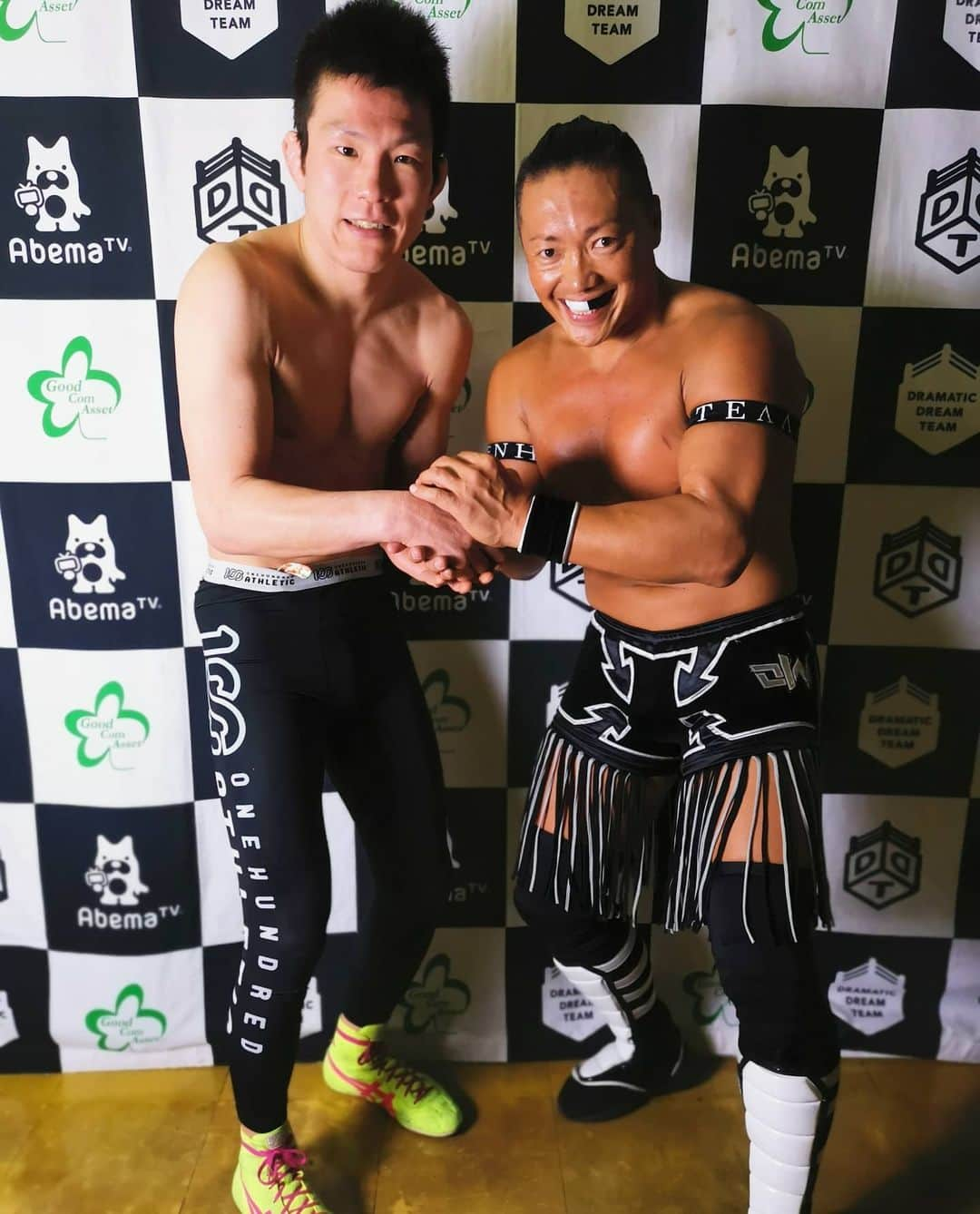 CIMAさんのインスタグラム写真 - (CIMAInstagram)「With legendary of MMA, Mr.Shinya Aoki.🙏 #ddtpro #STRONGHEARTS  #abematv」3月20日 19時11分 - supercima1115