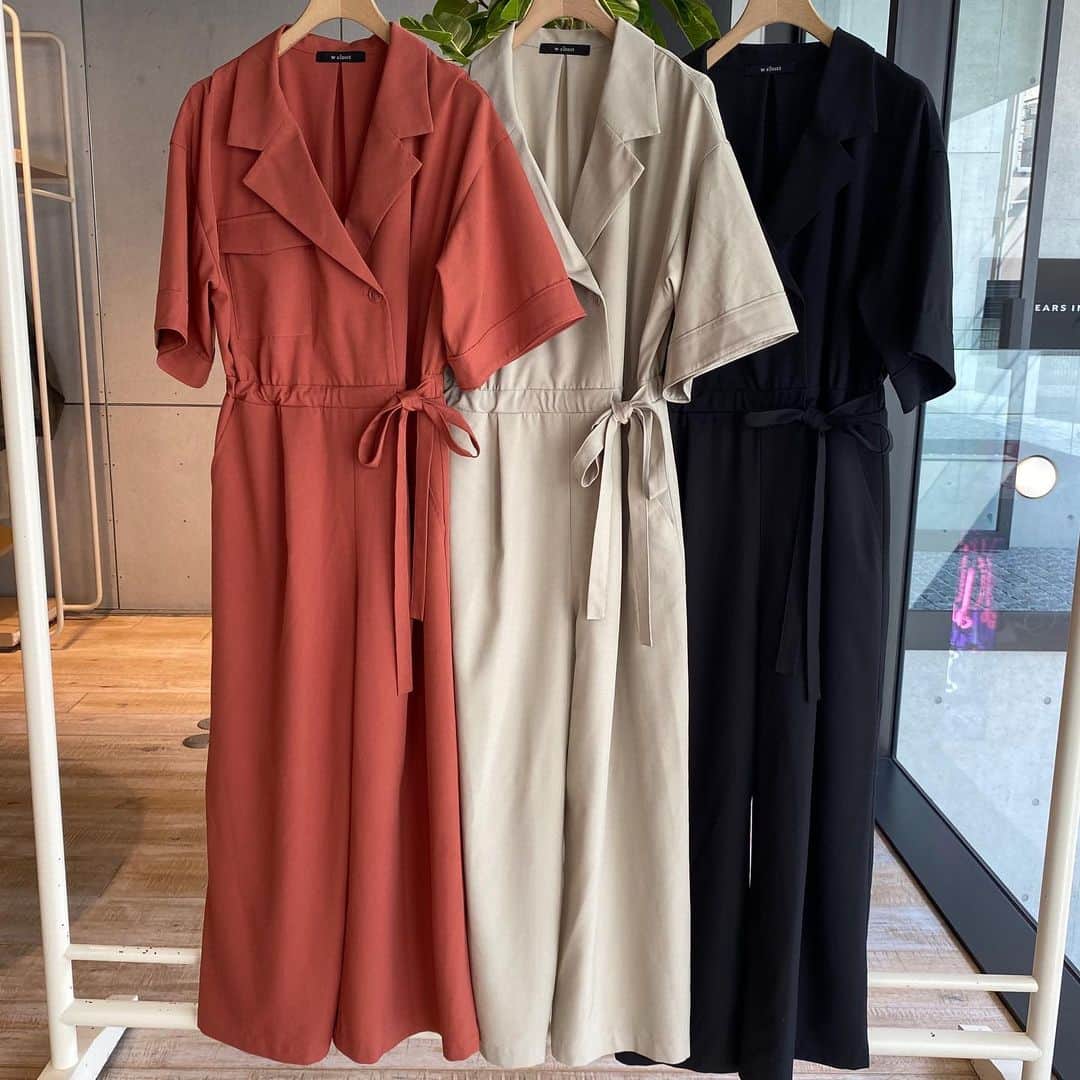 のインスタグラム：「≪new arrival≫  W前胸ポケット付オールインワン ¥5900＋tax  #wcloset#ダブルクローゼット#wears#2020ss#オールインワン#春カラー #春コーデ」