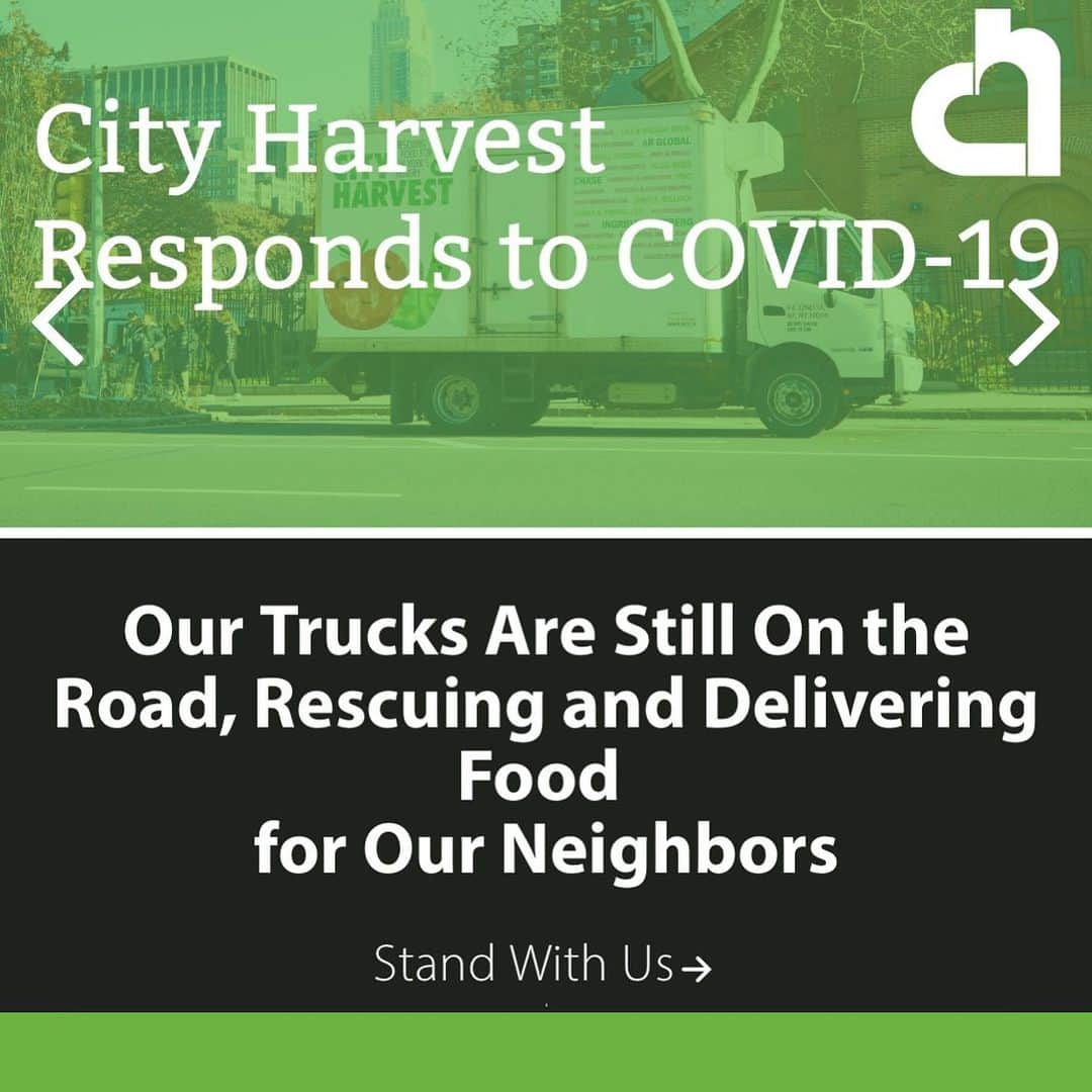 クレア・コフィーのインスタグラム：「If you need food in NYC, @cityharvestnyc has an easy to use map of distribution locations and a way to donate if you can! Link in bio. #covid_19 #neighborhoodsupport」
