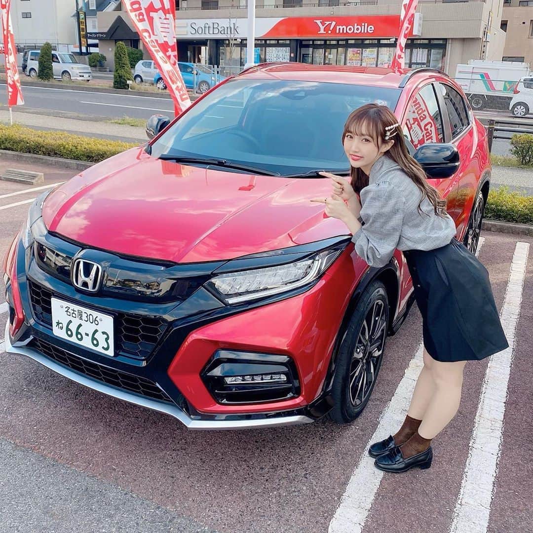 星野麻里愛さんのインスタグラム写真 星野麻里愛instagram 昨日はホンダカーズ愛知応援隊 として撮影に行ってきたよ めちゃくちゃかっこいい ヴェゼル Modulo X 内装もブラックで統一で すごくかっこよくて まりあもいつかこの車で ドライブ行ってみたいな っ