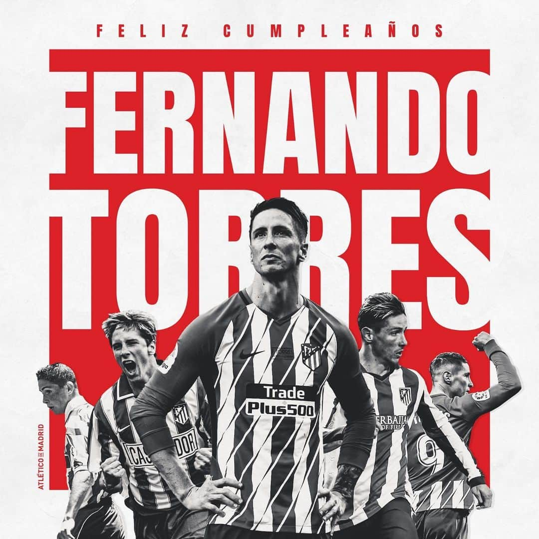 アトレティコ・マドリードさんのインスタグラム写真 - (アトレティコ・マドリードInstagram)「HISTORIA ROJIBLANCA [🎂] Tal día como hoy nació @FernandoTorres. Una de nuestras grandes leyendas e ídolos de la afición. ¡FELICIDADES, Fer! 🗂 Temporadas: 9⃣ 📚 Partidos: 4⃣0⃣4⃣ ⚽ Goles: 1⃣2⃣9⃣ 🏆 Títulos: 1⃣ Europa League 🏠 #YoMeQuedoEnCasa - [🎂] RED & WHITE THROWBACK  Happy birthday, @FernandoTorres! 🗂 Seasons: 9⃣ 📚 Games: 4⃣0⃣4⃣ ⚽ Goals: 1⃣2⃣9⃣ 🏆 Trophies: 1⃣ Europa League 🏠 #StayHome - [🎂] Joyeux anniversaire @FernandoTorres! 🗂 9⃣ saisons 📚 4⃣0⃣4⃣ matchs ⚽ 1⃣2⃣9⃣ buts 🏆 1⃣ Europa League 🔴⚪ #AúpaAtleti 🏠 #RestezChezVous」3月20日 18時05分 - atleticodemadrid