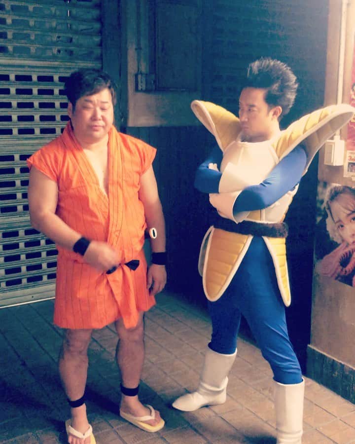 のインスタグラム：「ゆーといてー #R藤本 #ベジータ #ヤジロベー #ドラゴンボール」