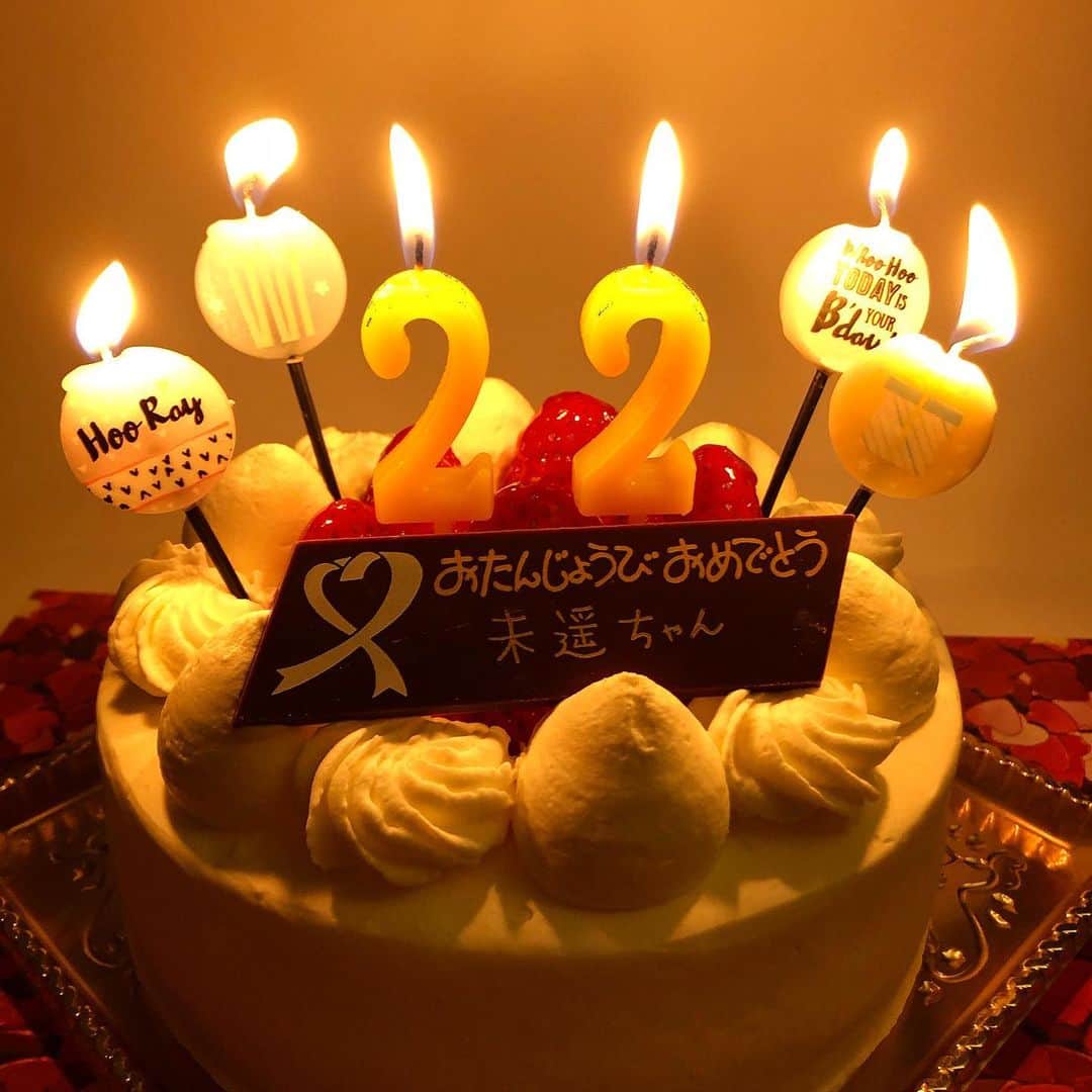 奈良未遥さんのインスタグラム写真 - (奈良未遥Instagram)「Birthdaycake  #22💐」3月20日 22時06分 - mihapiyo._.48