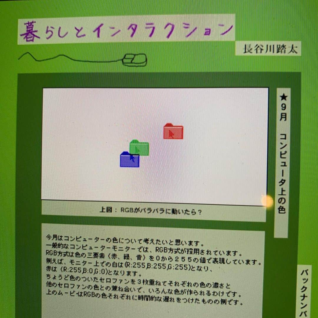 長谷川踏太のインスタグラム：「むかーしやってたweb連載　 暮らしとインタラクション 1999年あたり」