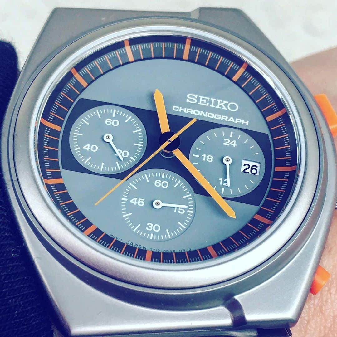 のインスタグラム：「あああ…😭かっこいい😭ジウジアーロ😭😭😭 #seiko #giugiaro #giugiarodesign #reissue #chronograph #watch」