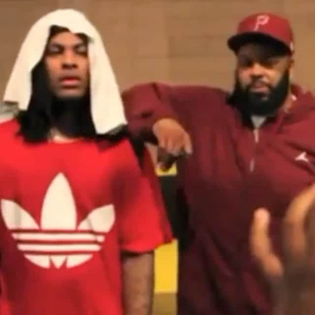 ワカ・フロッカ・フレイムのインスタグラム：「Me @iceburgandy700 @yghootie Free Fat boy!!! I miss the fuck outta you JJ 😢😢Happy birthday brada #LLJJ #Pirubusiness JJ blacked out on TMZ 😂👌🏾」