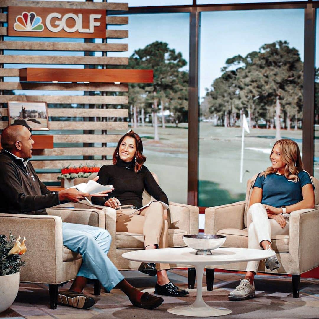 Sierra Brooksのインスタグラム：「Fun morning on @gcmorningdrive. Loved getting the opportunity to share some past moments and talk about my rookie season coming up on @road2lpga.」