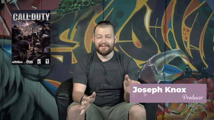 スレッジハンマー・ゲームズのインスタグラム：「Joseph Knox shares his love for the very first Call of Duty® in today's #ForTheLoveOfGames.」