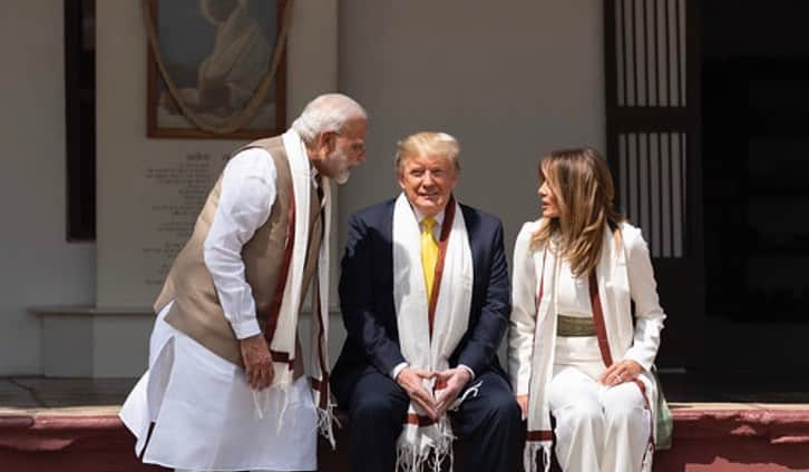 ドナルド・トランプさんのインスタグラム写真 - (ドナルド・トランプInstagram)「President Donald J. Trump and First Lady Melania Trump, joined by Indian Prime Minister Narendra Modi, visit the home of Mahatma Gandhi Monday, Feb. 24, 2020, at Gandhi Ashram in Ahmedabad, India」2月26日 5時49分 - realdonaldtrump