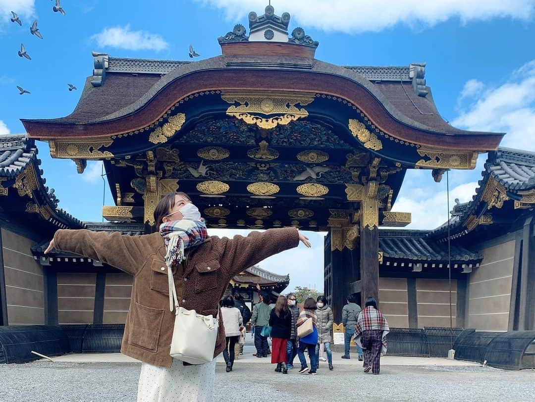 山田菜々さんのインスタグラム写真 - (山田菜々Instagram)「久しぶりに京都行ったの〜🏯 二条城で見学したからちょっと賢くなりました😛 #京都 #二条城 #大政奉還 #徳川慶喜 #覚えたよ #😘」2月26日 21時56分 - tannana.yamada