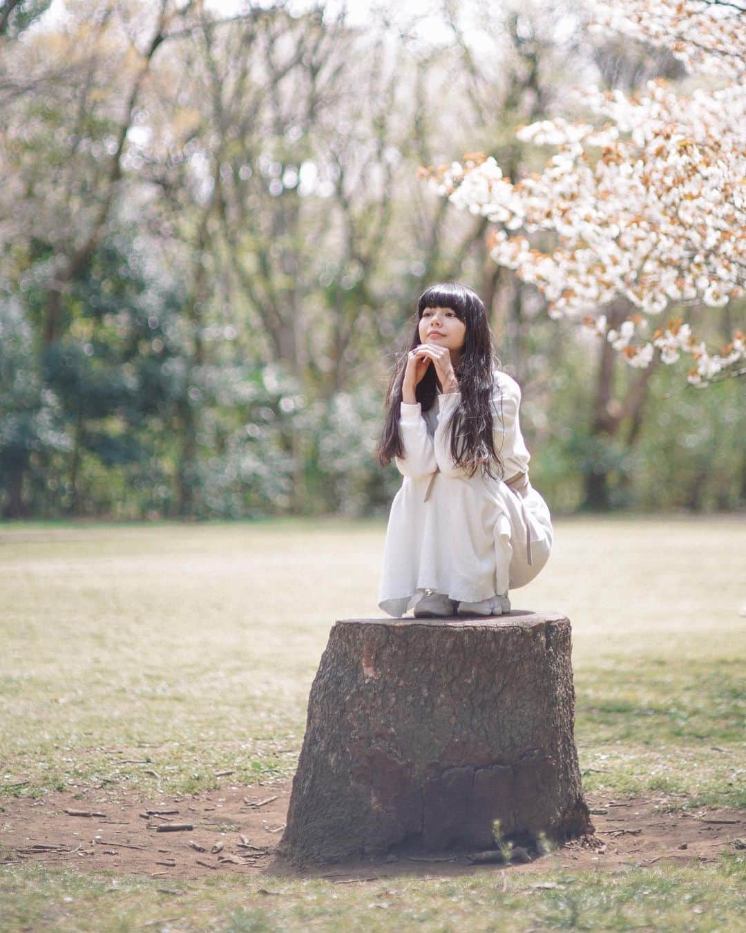 Naokoのインスタグラム：「🌸💕* * 去年の桜が思い出深くて忘れられない 今年も早く会いたいな〜」