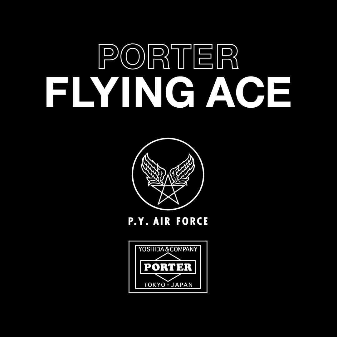 のインスタグラム：「「PORTER FLYING ACE」 を発売します。 1950年代初頭に製造されたU.S. AIR FORCEのナイロン製飛行服“FLYING SUIT / TYPE K-2A”のディテールをモチーフに、ミリタリーギアの持つ最大の特性である「実用性・機能性・耐久性の高さ」に焦点を当てたトータルシリーズです。  https://www.yoshidakaban.com/special/pfa.html  本シリーズのマテリアルは当時のフライングスーツから着想を得て、メイドインジャパンの高い技術力で糸から組織まで新たに開発した完全オリジナルです。 各アイテムには当時の軍用品にみられたディテールを随所に採り入れながら、日常生活にフィットした仕様を散りばめました。 当時のカルチャーでは自身のフライトジャケットや機体に思い思いのカスタムペイントをしていたことから、本シリーズにはピースで愛嬌のある2匹の“PILOT DOG’S”を採用しました。  発売日：2月28日（金） ※オフィシャルオンラインストアはAM10:00に発売します。  こちらのシリーズは全国のPORTER取扱店舗で一斉販売いたします。 ※店舗によっては、お取扱いのない場合もございます。 詳細につきましてはお近くの店舗にお問い合わせください。  吉田カバンらしいモノ作りへのこだわりと、今の時代にあったピースフルでポジティブなメッセージを込めた本格的なミリタリーシリーズです。 是非店頭でお手に取ってご覧ください。  We are launching “PORTER FLYING ACE.” Inspired by the details of US AIR FORCE's nylon flight suit "FLYING SUIT / TAPE K-2A" manufactured in a short period of time in the early 1950s and focusing on "Utility, functionality and durability", which is the greatest characteristic of military gear, we create this collection.  Based on "FLYING SUIT / TAPE K-2A", the materials of this series were studied in detail from yarn to tissue, and newly developed with high technology in Japan. This is a completely original material. Adopting the design details of military items at that time, we make each style functional for daily use.  At that time, they custom-painted their flight jackets and fuselage body to inspire their courage and recall their hometown. Inspired by the culture, this series uses two “PILOT DOG'S”, which are adorable and peaceful, for original pinup dogs.  Launch date: Feb 28th (Fri) ※Official online store will launch at 10am.  We put our craftsmanship for bags and positive and peaceful message for modern age into this collection. Please feel this military collection at the stores.  #吉田カバン #ポーター #yoshidakaban #porter #luggagelabel #porteryoshida #madeinjapan #japan #porterflagshipstore #porterstand #porterseoul #kurachikabyporter #potr #flyingace #pyairforce #flyingsuit #military #peace #pilotdogs #pinupdogs #russellmaurice #cerakote #black #olivedrab」