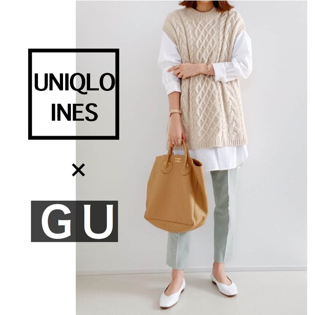 minminmaaaさんのインスタグラム写真 - (minminmaaaInstagram)「・ UNIQLO INES×ＧＵ🇫🇷 ・ ・ シャツ @uniqlo_ginza  ベスト @gu_global  ボトム @uniqlo  バッグ @youngandolsen  パンプス  @beautyandyouth_official ・ ・ ・ blog更新しました📝 ・ ・ ・ #ママコーデ #ママファッション #プチプラコーデ#シンプルコーデ#コーディネート#着回しコーデ #大人カジュアル#お洒落さんと繋がりたい #locari #mamagirl #gu#ジーユー#gumania#ザラジョ#ザラ#ユニクロ#uniqloginza#uniqloines #イネス#ニットベスト」2月26日 21時50分 - minminmaaa