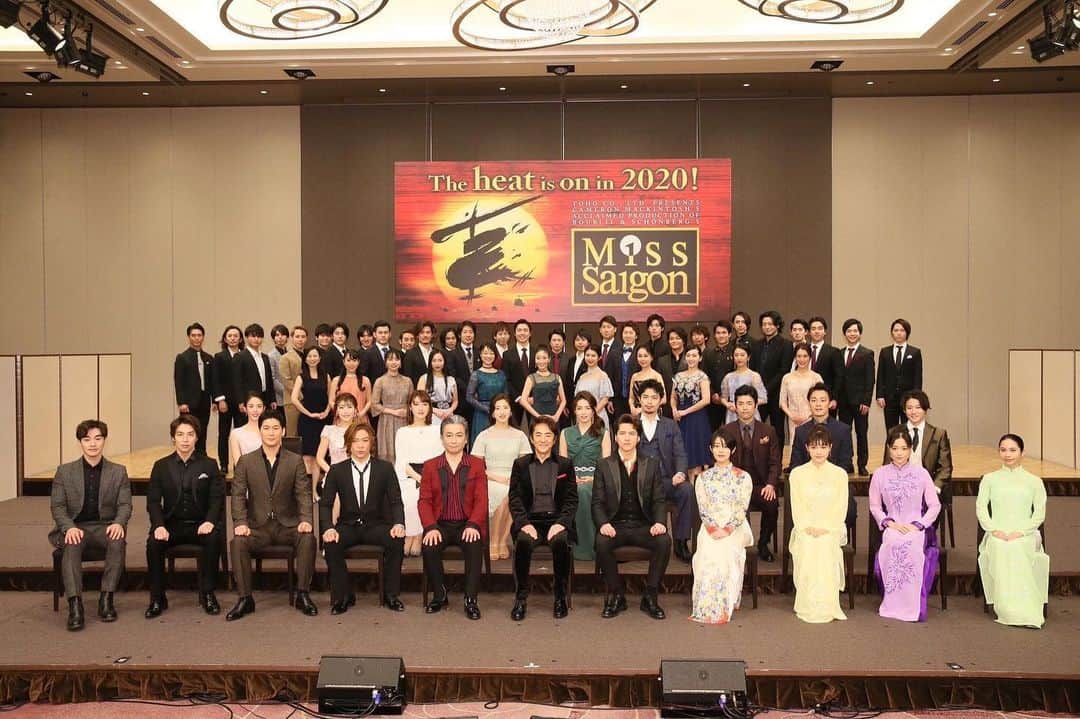 昆夏美のインスタグラム：「. 2020年ミスサイゴン 制作発表が終わりました。 ついに始まるー！！ . #misssaigon」
