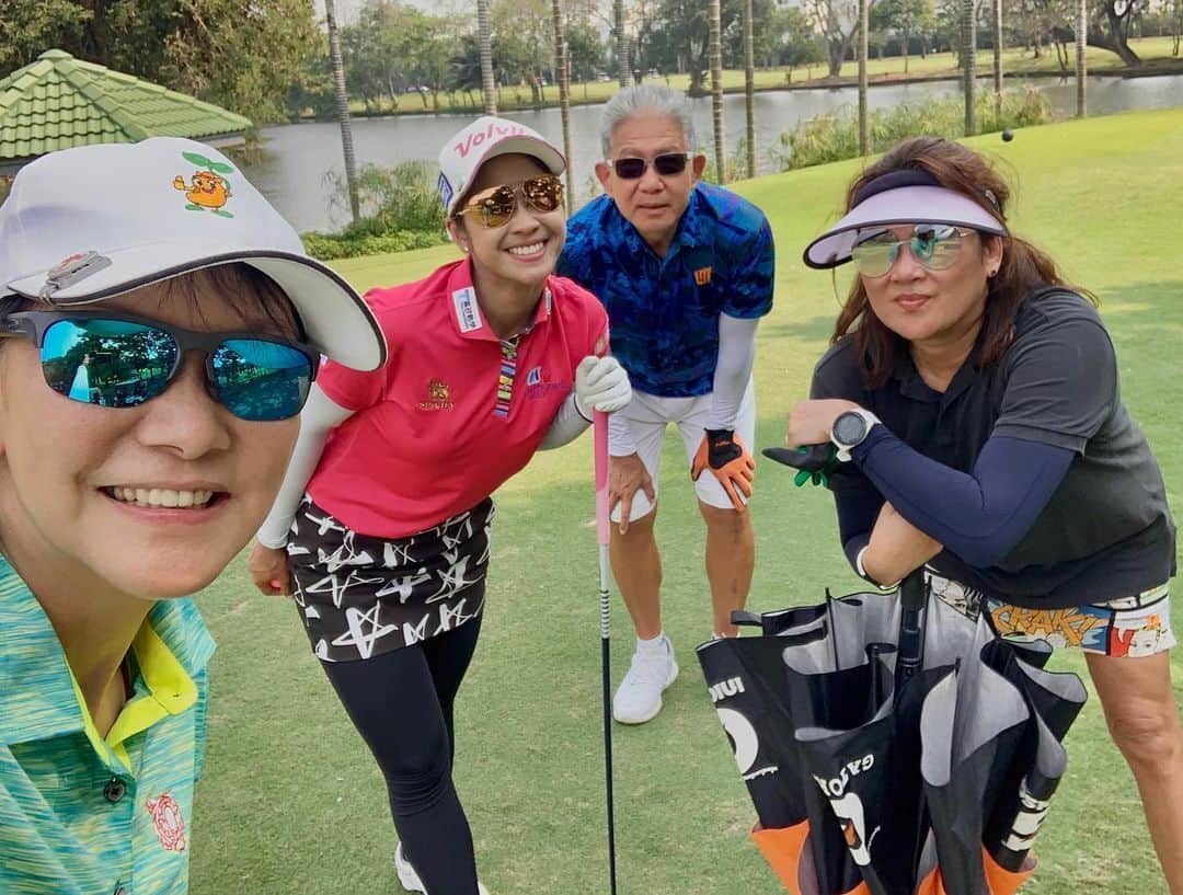 ポーナノン・ファトラムのインスタグラム：「😁Fun Golf🏌️‍♀️」