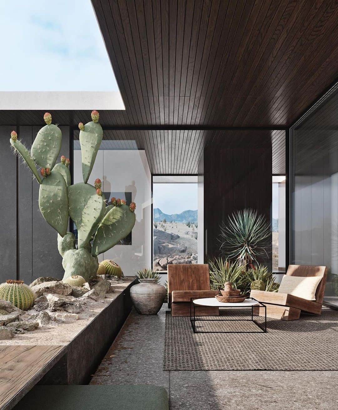 My Interiorさんのインスタグラム写真 - (My InteriorInstagram)「Dreams can come true, if you like big and modern can it get any better Desert Palisades 🌵 render by @villkir Architecture by @studioardarchitects」2月26日 19時30分 - myinterior
