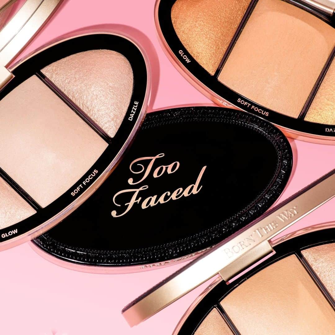 Too Facedさんのインスタグラム写真 - (Too FacedInstagram)「Turn up the light for a perfectly-lit complexion anywhere you go. ✨ Shop our Born This Way Highlighting Palettes @ultabeauty! 🛍️ #tfbornthisway #toofaced」2月26日 23時00分 - toofaced