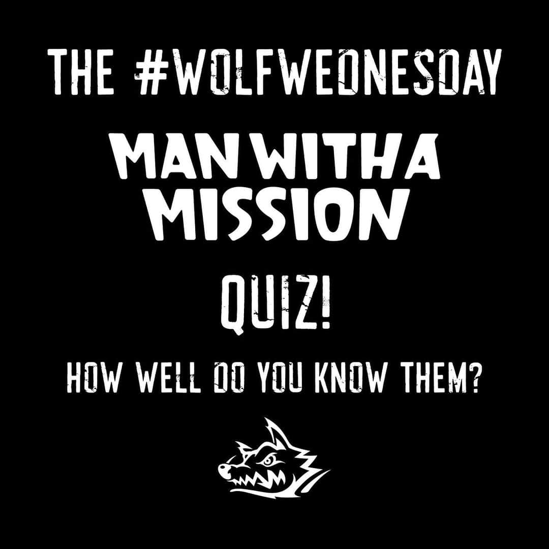 Man With A Missionさんのインスタグラム写真 - (Man With A MissionInstagram)「#WolfWednesday 🔥🐺 . Check out our stories and take part in our Quiz. Five MWAM related questions await you. How well do you know MWAM? Let us know below❓🤨」2月27日 0時47分 - mwamofficial