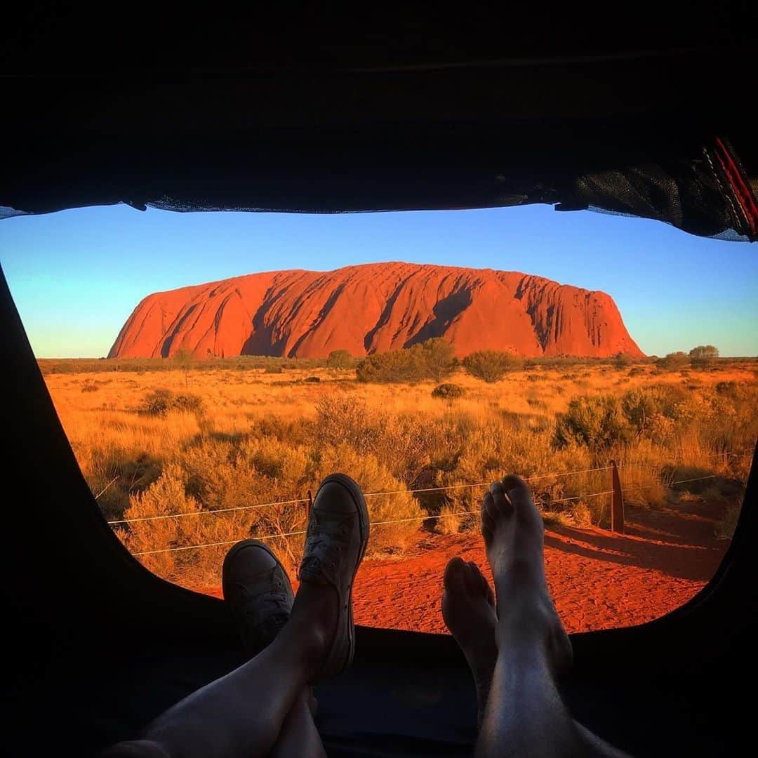 Australiaさんのインスタグラム写真 - (AustraliaInstagram)「Sit back, relax and let @seeuluru rock your world. 🧡 @mel_mac did exactly that on a recent trip to @ntaustralia, visiting all the @visitcentralaus icons from #Uluru to #KataTjuta. These spectacular rock formations aren't just pretty to look at, take a #HolidayHereThisYear and join a guided tour with @exploreuluru or @seitoutbackaustralia to learn more about their cultural significance to the Indigenous people, and you'll certainly develop a much deeper appreciation for them.  #seeaustralia #NTaustralia #redcentreNT #naturephotography #travel #HolidayHereThisYear」2月27日 3時00分 - australia