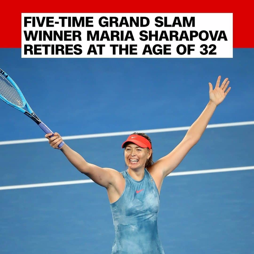 CNNさんのインスタグラム写真 - (CNNInstagram)「Maria Sharapova announced her retirement from tennis in a column for Vogue and Vanity Fair 🥎 “In giving my life to tennis, tennis gave me a life," Sharapova wrote. She burst onto the tennis scene as a 17-year-old in 2004 when she beat No.1 seed Serena Williams in the final of Wimbledon to claim her first grand slam. "After 28 years and five Grand Slam titles, though, I'm ready to scale another mountain—to compete on a different type of terrain." Tap the link in our bio to read more. (📸: Cameron Spencer/Getty Images))」2月27日 3時00分 - cnn