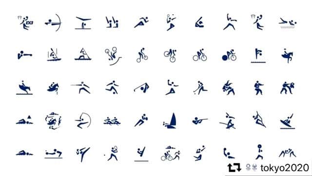 のインスタグラム：「東京2020大会の「動くスポーツピクトグラム」がお披露目されました✨ . #がんばれニッポン #全員団結 . #repost @tokyo2020 ・・・ For the first time in Olympic and Paralympic Games history, #Tokyo2020 has created kinetic sport pictograms! 💫  #Tokyo2020 🇯🇵 has created the first animated pictograms to highlight just how dynamic, innovative, and special this Games will be! ✨  #UnitedByEmotion 🌏 @olympics @paralympics」