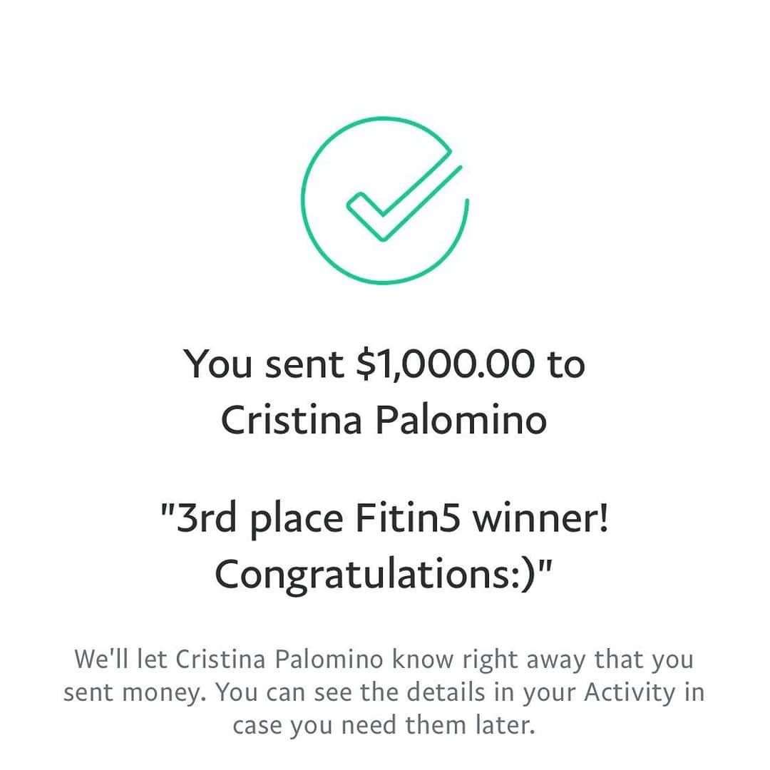 Paige Hathawayさんのインスタグラム写真 - (Paige HathawayInstagram)「CONGRATS 🎉 to Maria Palomino for earning $1,000 during my @Fitin5challenge!  MARIA’S #FITIN5 SUCCESS STORY: “This challenge helped me back to my normal weight after pregnancy. I learned better eating habits and to be more active. Now I have more energy and feel pretty. 🥰 And the best of all, I never felt hungry during the challenge!” @crisspalher - Maria Palomino  I’M OFFERING FREE ONE-ON-ONE FITNESS CONSULTATIONS THIS WEEK! (Serious inquires only) 👉🏼 EMAIL ME YOUR FITNESS GOALS TODAY! 📧 contact@paigehathaway.com | www.fitin5.com」2月27日 11時01分 - paigehathaway