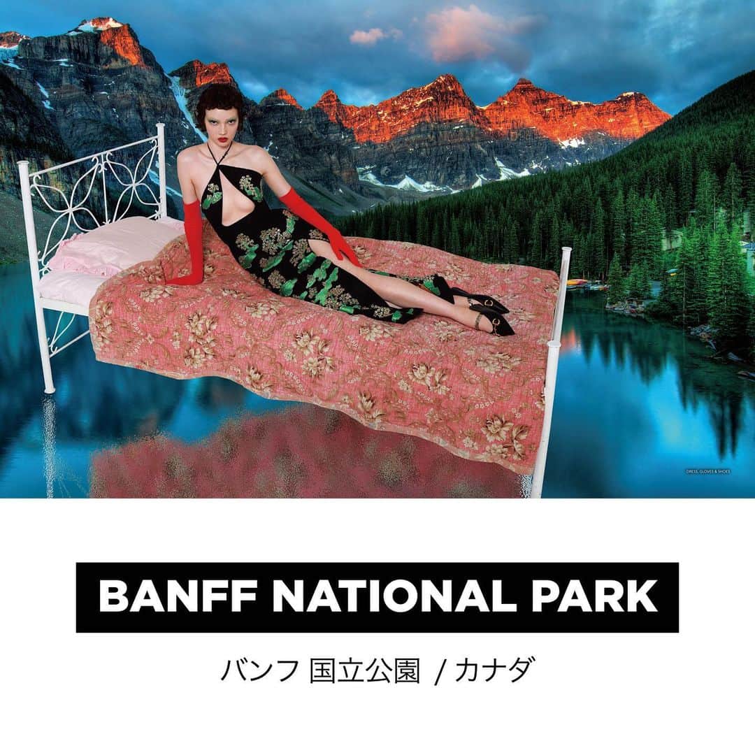 commons&senseのインスタグラム：「. commons&sense ISSUE58 GUCCI FASHION STORY BANFF NATIONAL PARK」