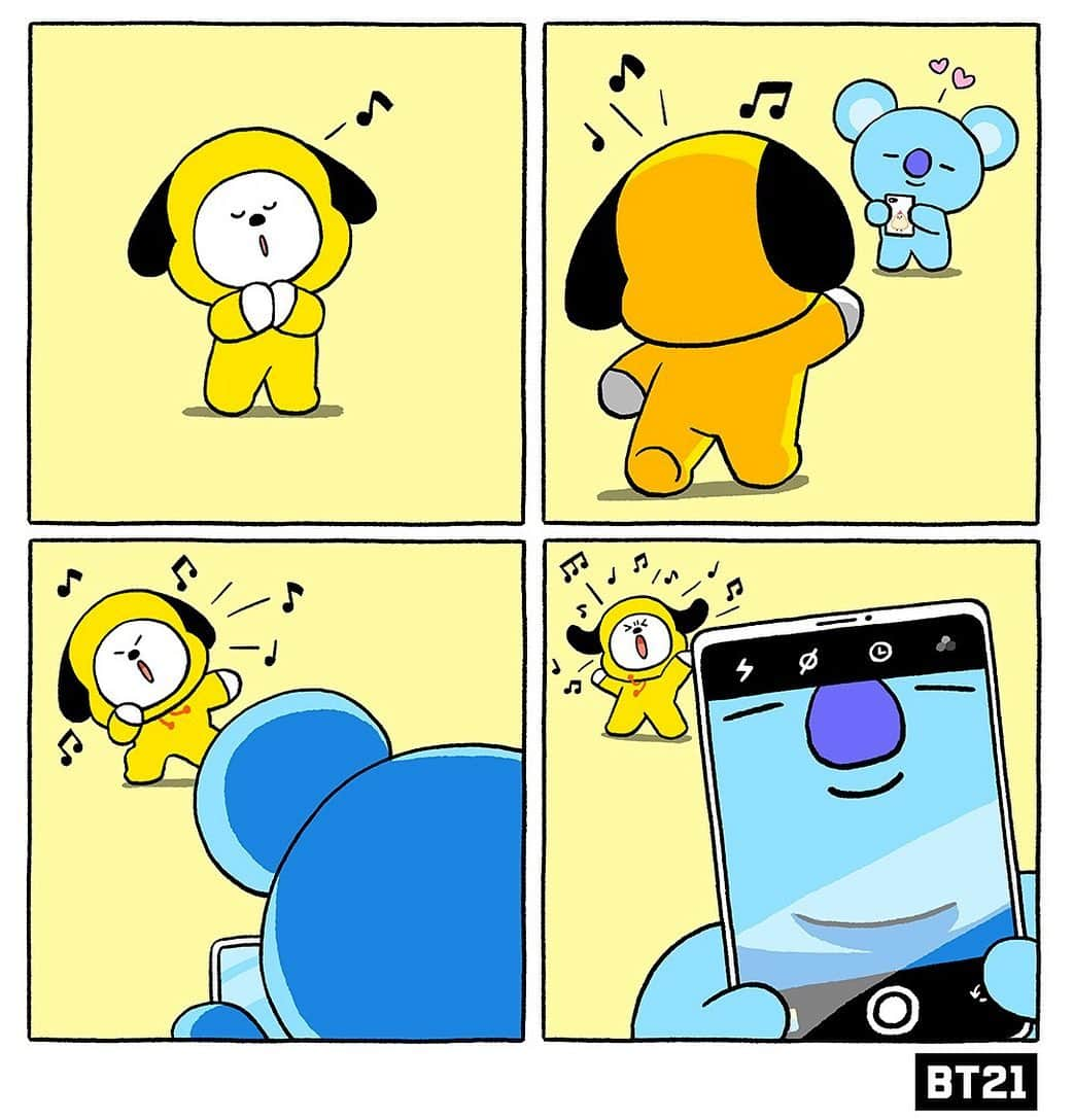 BT21 Stars of tomorrow, UNIVERSTAR!さんのインスタグラム写真 - (BT21 Stars of tomorrow, UNIVERSTAR!Instagram)「Front facing camera strikes again. 😳 ⠀ #Soooo #Relatable #DoubleChin #Selfie #Mistake #Meme #KOYA #CHIMMY #BT21」2月27日 12時00分 - bt21_official