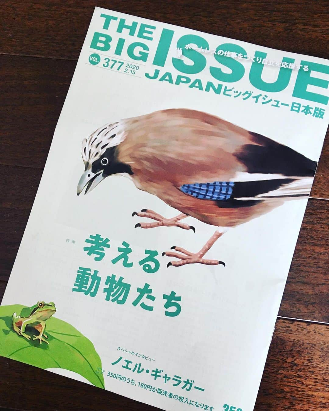 後藤正文さんのインスタグラム写真 - (後藤正文Instagram)「街中で販売する人を見つけたら必ず買うと決めているTHE BIG ISSUE。この間買った号にはノエルのインタビューが載ってた。ちなみに僕も表紙になったことあるんですよ。  #thebigissue #thebigissuejapan」2月27日 12時05分 - gotch_akg