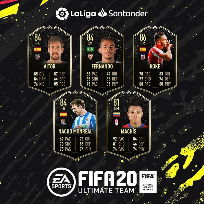 LFPさんのインスタグラム写真 - (LFPInstagram)「@aitorfernandez13, @fernandoreges, @koke6, @nachomonreal_ & @darwinmachis11 are in the #TOTW! 🎮💯 • #AitorFernandez #Fernando #Koke #Monreal #Machis #LaLiga #LaLigaSantander #FIFA20 #Football」2月28日 0時30分 - laliga