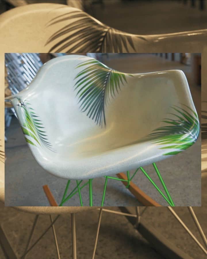 Palms Casino Resortのインスタグラム：「We've teamed up with Los Angeles based @Modernica to create a limited edition arm shell rocker chair with a vibrant but subtle twist to the classic Arm Shell Rocker Chair. Today only, take yours home from our gift shop for $695.」