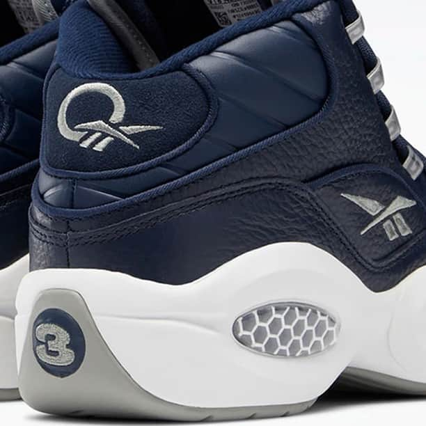 Nice Kicksさんのインスタグラム写真 - (Nice KicksInstagram)「“Georgetown” Reebok Question Mids are coming soon 😏⁠ Hit the LINK IN BIO for a closer look.」2月28日 1時36分 - nicekicks