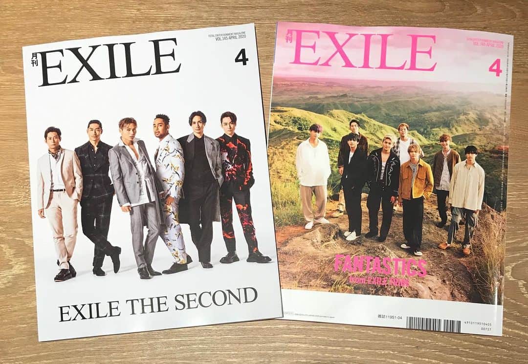 月刊EXILEさんのインスタグラム写真 - (月刊EXILEInstagram)「《本日2/27（木）『月刊EXILE 4月号』発売！！》 COVER:EXILE THE SECOND BACK COVER:FANTASTICS from EXILE TRIBE  みなさん、こんばんは😊 本日『月刊EXILE』4月号が発売になりました📖. . 今回の表紙&巻頭特集はEXILE THE SECOND✨  2012年の結成以来、さまざまに形を変えながら独自の音楽性やパフォーマンスを追求し続けてきたEXILE THE SECOND‼️2月22日にはグループの軌跡を集約したベストアルバム『EXILE THE SECOND THE BEST』がリリース💿今号では、メンバーにこれまでの活動や今作に込めた想いを語ってもらいました📝  その他の特集では、2月12日に1stアルバム『FANTASTIC 9』をリリースしたFANTASTICS from EXILE TRIBEが登場⭐️インタビューでは、9人の想いを乗せた１stアルバムについて話を聞きました💡  さらに、1月19日に福岡ヤフオク!ドームから始まったEXILEによるライヴ『EXILE PERFECT LIVE 2001▶︎2020』と、1月23日より行われている今市隆二と登坂広臣によるスペシャルライヴ『LDH PERFECT YEAR 2020 SPECIAL SHOWCASE RYUJI IMAICHI / HIROOMI TOSAKA』のライヴレポートなど今月も注目のラインナップが盛りだくさん📚 ぜひチェックしてみてください✅ ※一部地域で発売日が異なる場合がございます。お近くの書店様にお問い合わせください。 -------------------------------------------- 月刊EXILE official HP http://www.exilemagazine.jp/  ーーーーーーーーーーーーーーーーーーーーー 最新号、BACK NUMBERは、 下記のEXILE TRIBE STATION ONLINE、Fujisan.co.jpからご購入いただけます。 http://www.exiletribestation.jp/onlineshop/ http://www.fujisan.co.jp/ ーーーーーーーーーーーーーーーーーーーーーーーーーーー」2月27日 18時00分 - exile_magazine