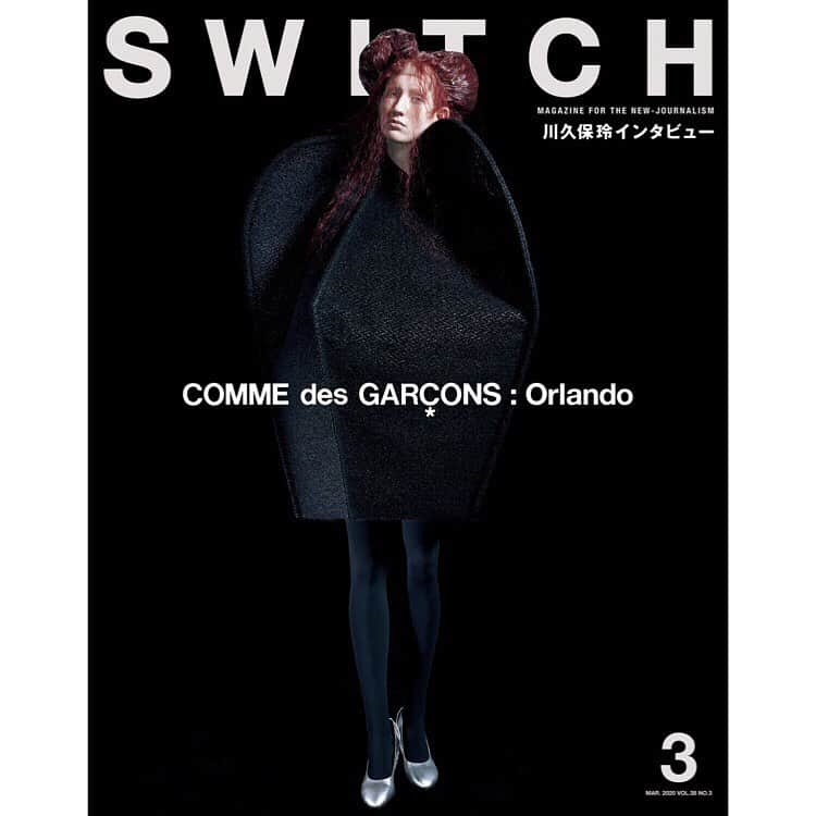 のインスタグラム：「【FOR OVERSEAS CUSTOMERS】SWITCH magazine "FASHION ISSUE COMME des GARÇONS：Orlando" is available to order online/wherever your locations! Check our Stories Link! . This Fashion Issue is including... ・Rei Kawakubo Long Interview ・COMME des GARÇONS  Fashion Stories by Kazumi Kurigami ・Document of the opera “Orlando” and more!! . #川久保玲 #reikawakubo #操上和美 #柴田元幸 #オーランドー @commedesgarcons #commedesgarconshommeplus #ヴァージニアウルフ #orlando #virginiawoolf #doverstreetmarketginza #dsmg @doverstreetmarketginza #fashion #ファッション #switch_magazine #鶴田直樹」